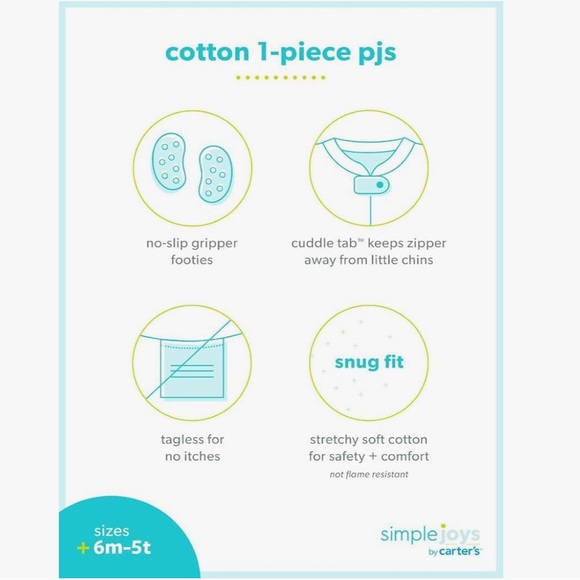 Simple Joys by Carter's Toddlers Snug-Fit Footed Cotton Pajamas, 3pk - Pink Cat - Picture 2 of 14